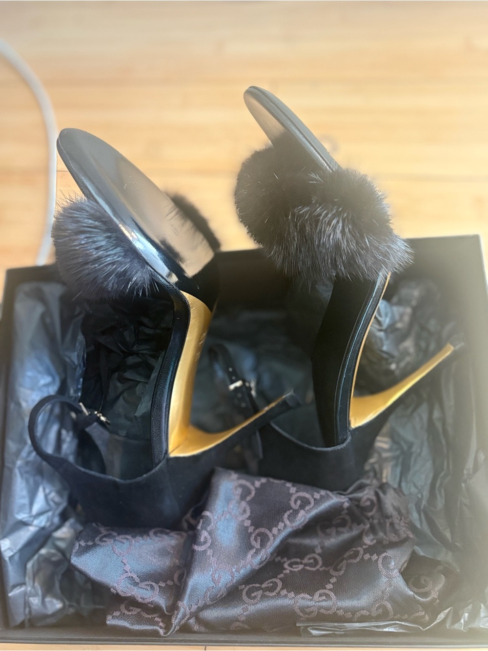 Gucci heels fur - Picture 6 of 7